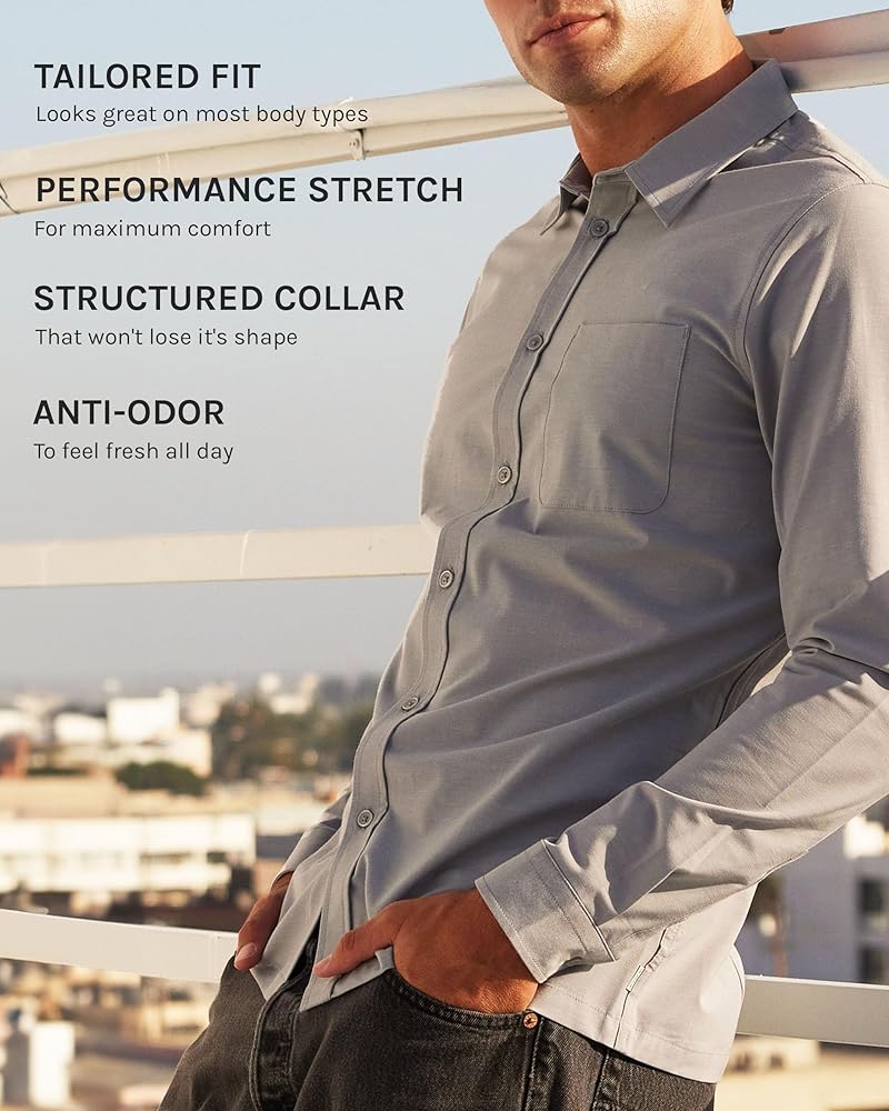 トップス tieme button up T-shirt-GRAY Urban Bike Shirt Grey for Men | PEdALED